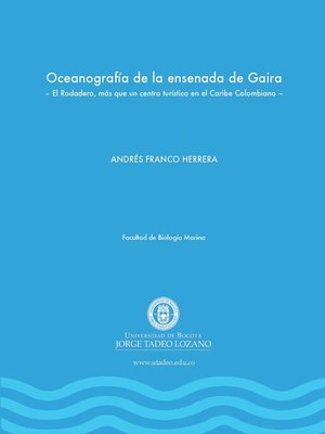 cover image of Oceanografía de la ensenada de Gaira